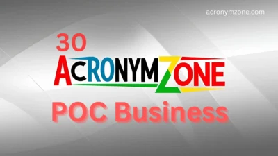 POC Acronym in Business
