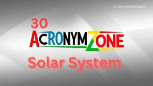 Solar System Acronym