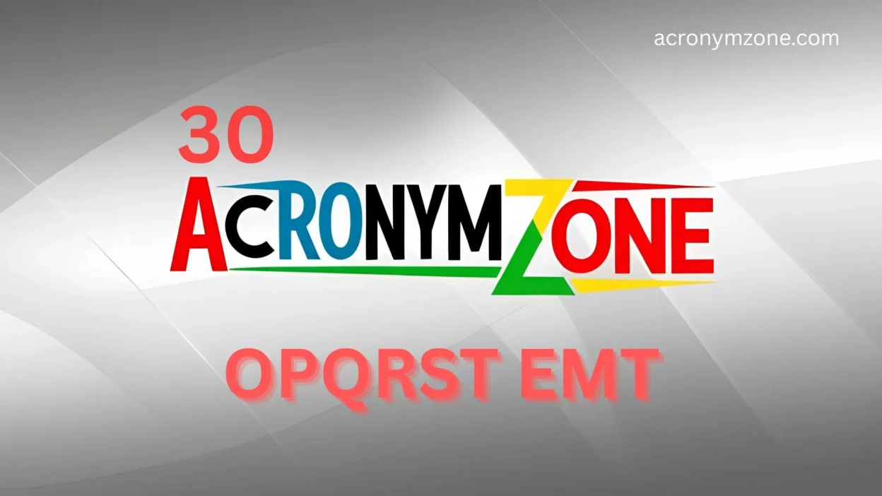 OPQRST EMT Acronym