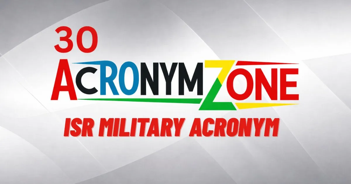 ISR Military Acronym